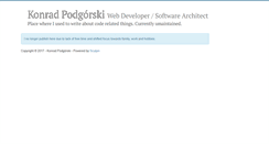 Desktop Screenshot of konradpodgorski.com