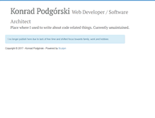Tablet Screenshot of konradpodgorski.com